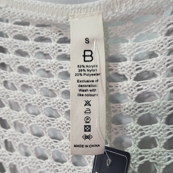 Blooming Jelly Womens NWT White Crochet Cover Up Midi Dress Bell Sleeve Sz Small - Picture 2 of 5